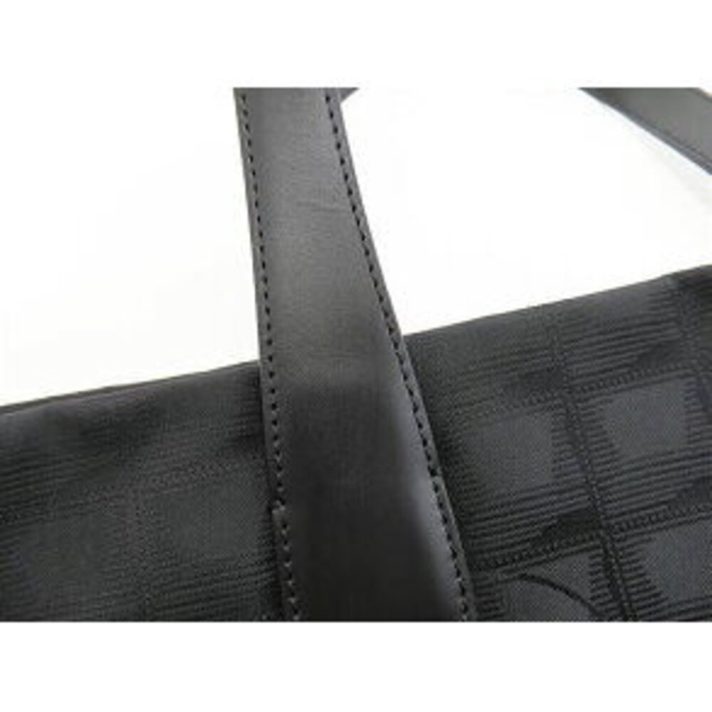 Chanel Travel Line Tote Bag Shoulder Black Nylon Leather - Picture 8 of 9